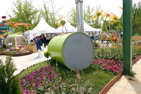 Flower festival in Zhukovskyの写真素材