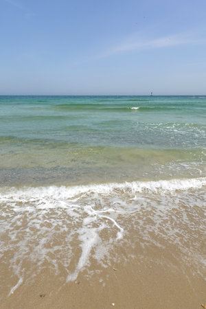 beautiful beach and tropical sea, sand and water, nature seriesの写真素材