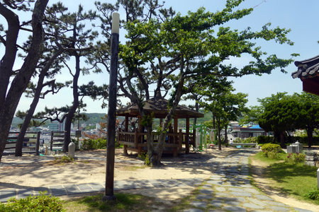 Japanese garden in Kamakura, Japanの写真素材