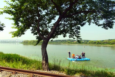 View of the river in Kolobrzeg