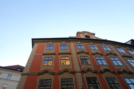 Architecture in the old town of Wroclaw, Polandの写真素材