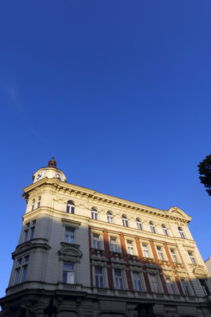 Old building in Lisbon, Portugalの写真素材