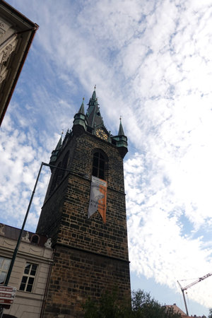 Tower of the Church of Our Lady before Tyn in Prague