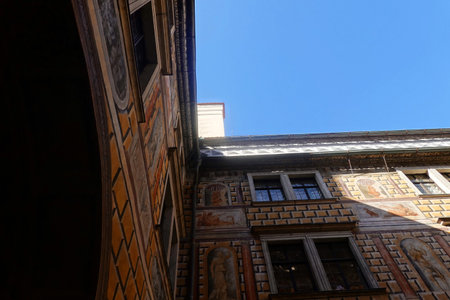 Architectural details of the old town of Prague, Czech Republic