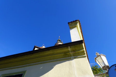 old architecture in lisbon portugal europe and the blue sky