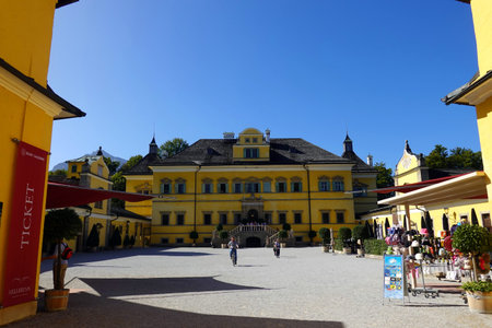Main square of Karlovy Vary, Czech Republic