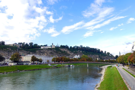 Salzburg is the capital and largest city of Austria.の写真素材