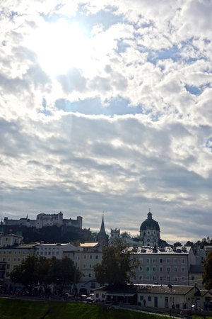 View of Salzburg in Austriaの写真素材