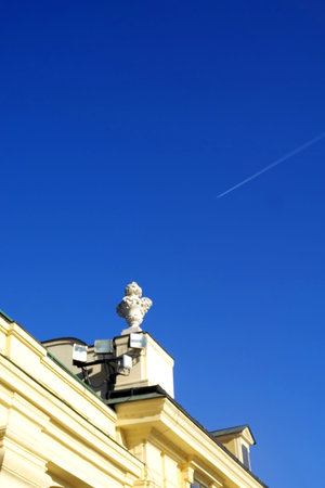 Detail of the roof of a building in Lviv, Ukraineの写真素材
