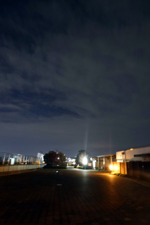 Night view of the street in the city. Blurred image.の写真素材