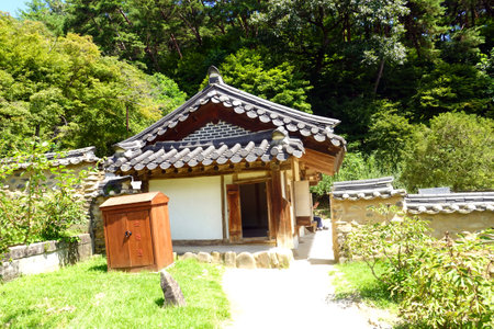 Korean traditional house in south korea,Daejeonの写真素材