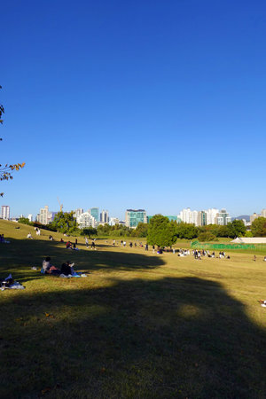 Park in the city of Seoul in South Korea in EastAasia.