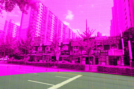 3d rendering of a street in the city of Bangkok, Thailand