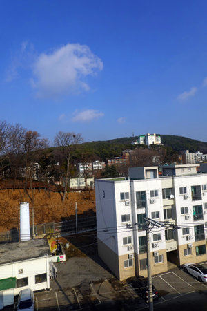 Residential area in south korea,Namsan\\"\"\""の写真素材