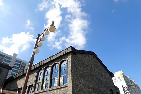 The architecture of the building in Sapporo, Hokkaido, Japan