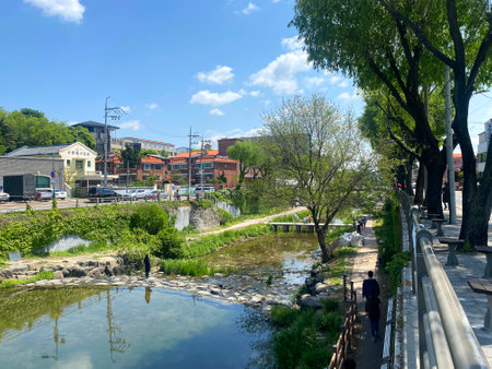 Street view of Nagano, Japan.の写真素材