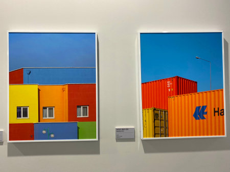 Piece of art at the 11th edition of the annual Contemporary Istanbul artshow held in Lutfi Kirdar Convention Center, Istanbulの写真素材