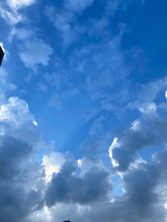 blue sky background with white clouds, nature cloud blue sky background.