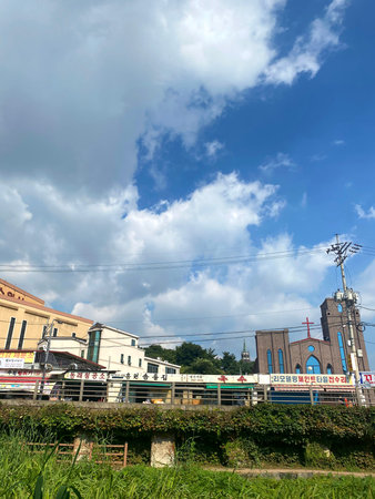 View of the main railway station in Kolobrzeg.