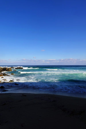 beautiful beach and tropical sea, photo as a background, digital image