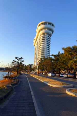 Beijing Capital International Airport building in Beijing, China.の写真素材