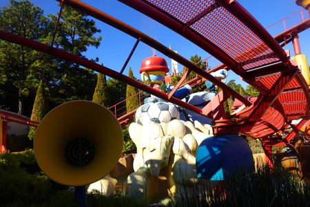 The theme park attractions based on the film industry.
