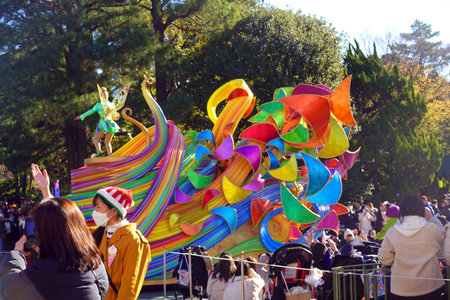 Colorful parade in Hochiminh City, Vietnam