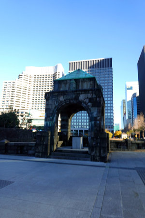 The Gateway Arch in downtown Los Angeles, California, United States.の写真素材