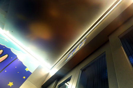 Interior of a subway station, Moscow, Russia. Night view