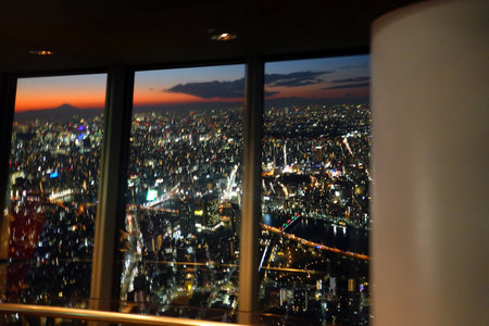 View from the window of the city of Seoul, South Korea.の写真素材