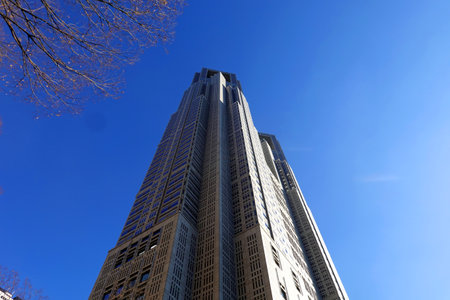 Empire State Building in New York City. The Empire State Building is a 102-story skyscraper and is the tallest building in the United States.の写真素材