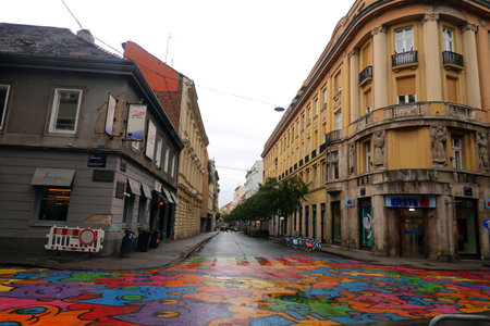 Streets of Bratislava, Slovakiaのeditorial素材