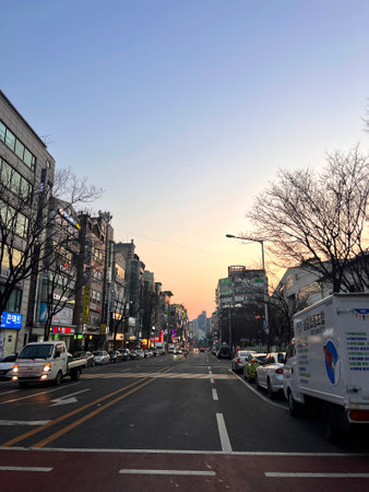 Seoul is the capital and largest city of South Korea.のeditorial素材