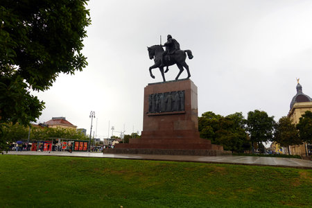 Statue of King Vladimir the Greatの写真素材