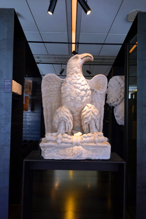 Sculptures in the Museum of Natural History in Barcelona.