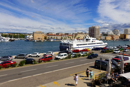 View of the port of Barcelona.の写真素材