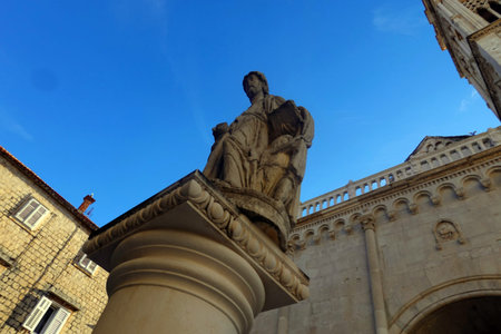 Statue of Saint Anthony of Padua in Dubrovnik, Croatiaのeditorial素材