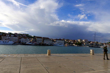 the picturesque city in summerの写真素材