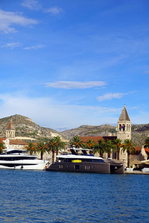 Panoramic view of the old town of Trogir, Croatia