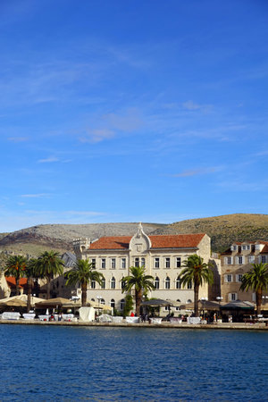 Croatia, the picturesque city of Split in Balkanの写真素材