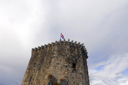 Castle of St. Nicholas in the old town of Rhodes, Greeceの写真素材