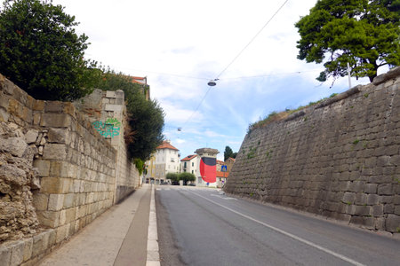 Old town of Budva, Montenegroの写真素材