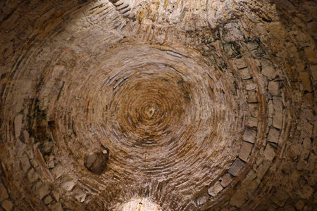 Old tunnel in the ruins of the city of Cappadocia, Turkeyの写真素材
