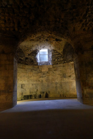 Interior of the ancient Roman fortress of Caesarea, Israel