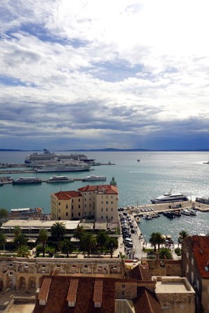 Croatia, the picturesque city of Split in Balkan