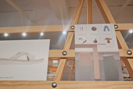 Piece of art at Milan Women's Fashion Week in Milan.の写真素材