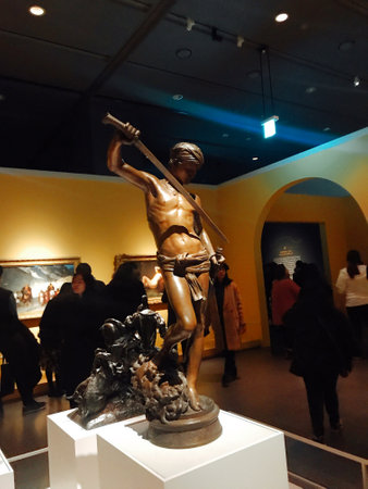 Piece of art at the Istanbul Archaeological Museumの写真素材