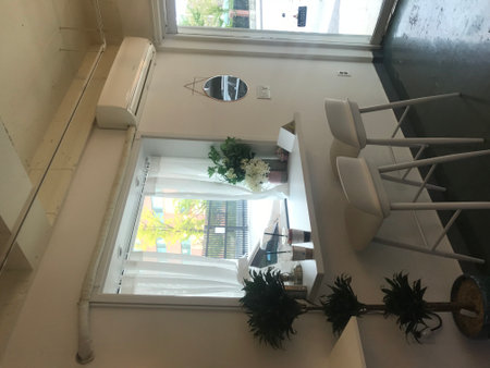 Interior of a modern apartment, living room, kitchen, dining areaの写真素材