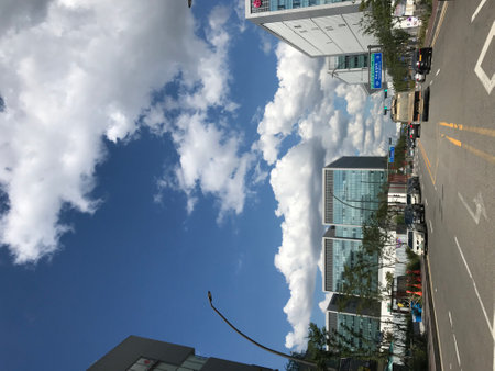 View of skyscrapers in Kuala Lumpur, Malaysiaの写真素材