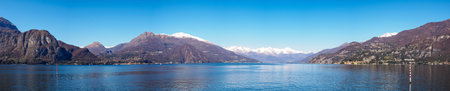 View on Lake Como as seen from Bellagio, Lombardy, Italy